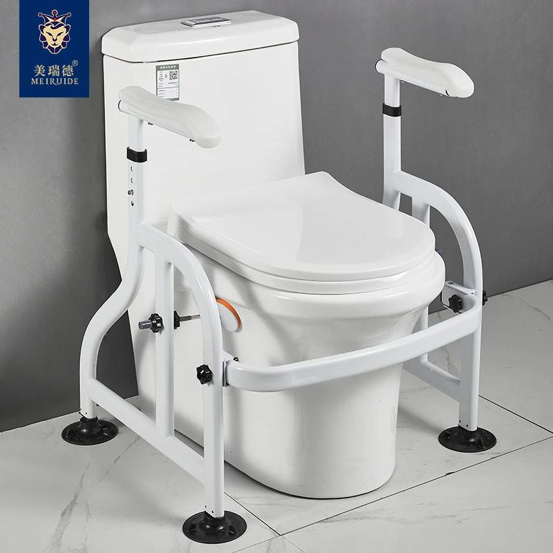 老人专用马桶扶手架卫生间起身助力架子坐便器扶手免打孔安全防滑