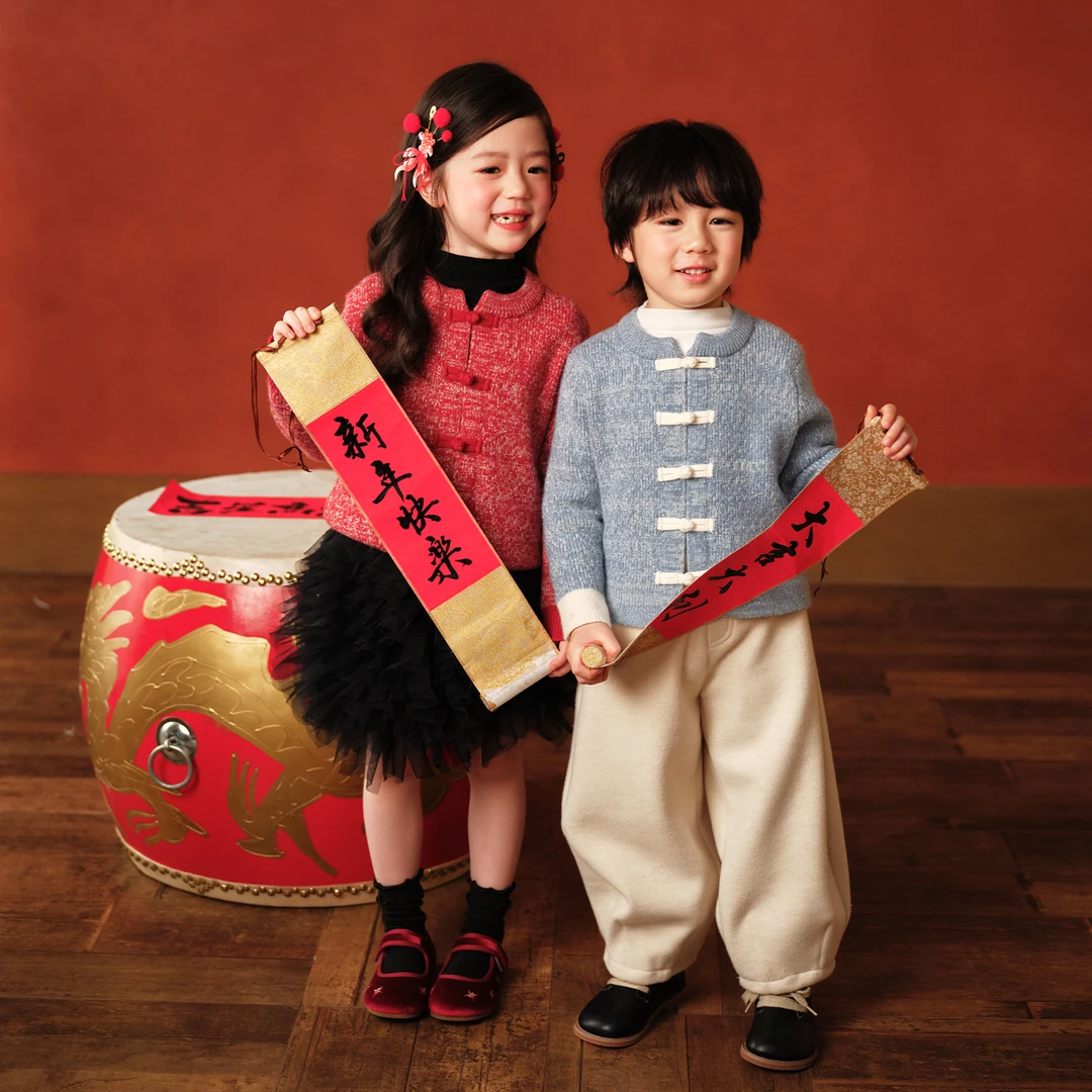 LUSON 新中式针织开衫毛衣外套秋冬2025新款拜年服汉服OP594281