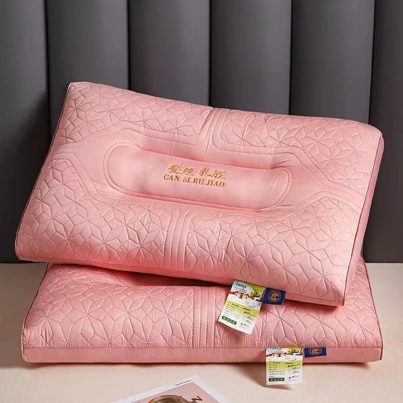 【赵总严选】轻奢高定桑蚕乳胶枕家用枕芯护颈睡眠枕