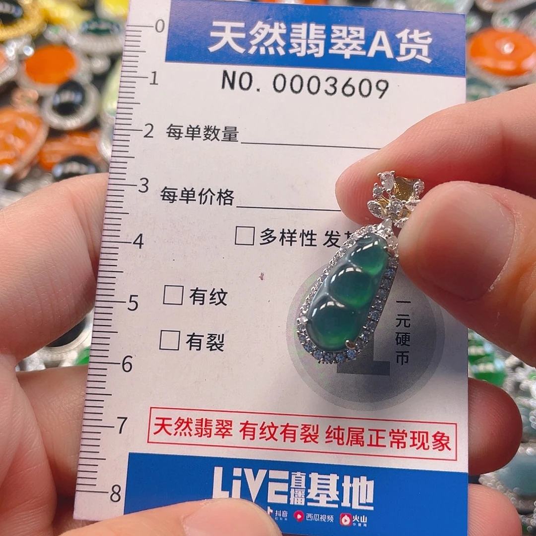 翡翠未镶嵌吊坠(不含链)