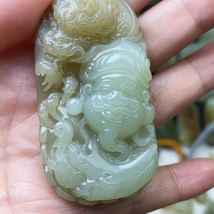 龙***砚和田玉未镶嵌颈饰