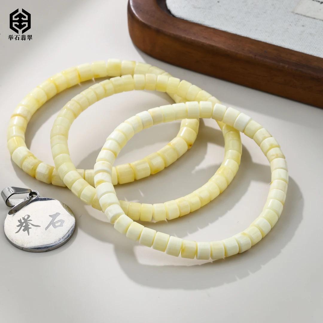 【举石臻品】TH0419-1000-28蜜蜡手串（一件/多样性发/约6mm）H
