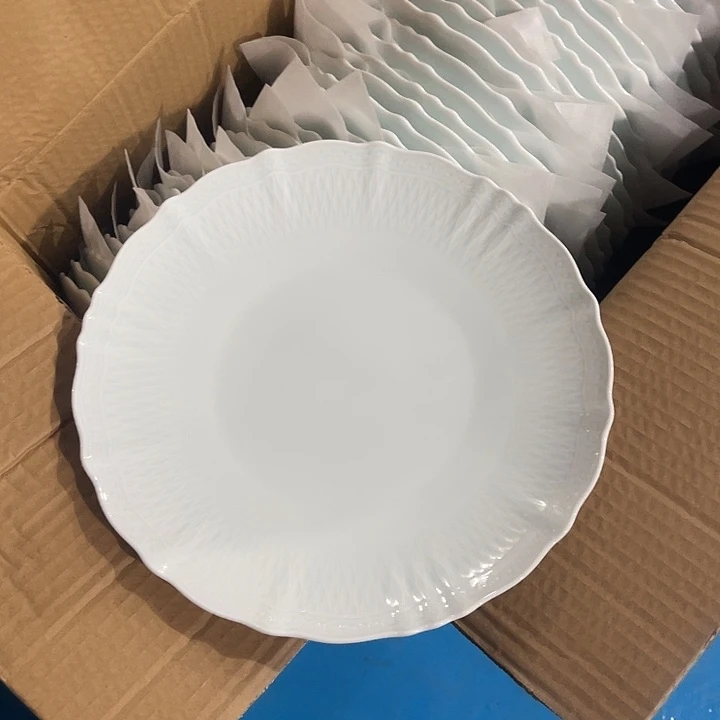 瓷片云梦青瓷10英寸浅盘一个，包邮