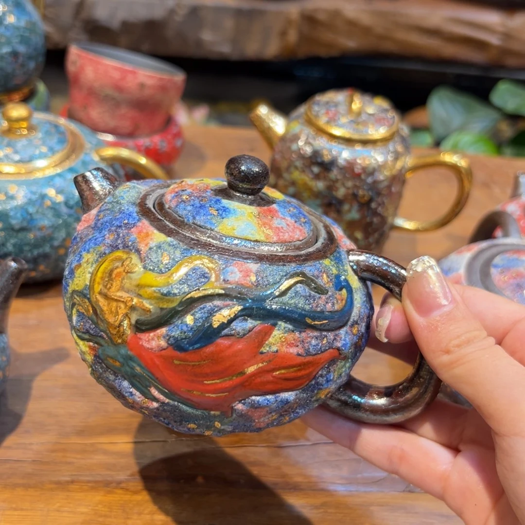 裸烧老岩泥原矿茶具