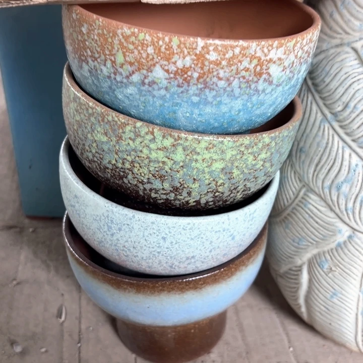 红陶瑕疵15-12四个颜色随机