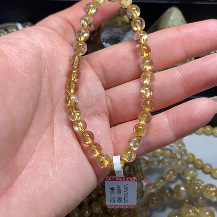 未镶嵌手链水晶A*天然钛晶