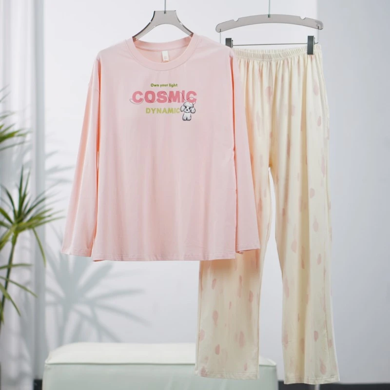 Z842  女装时尚撤柜居家家居服睡衣套装粉色