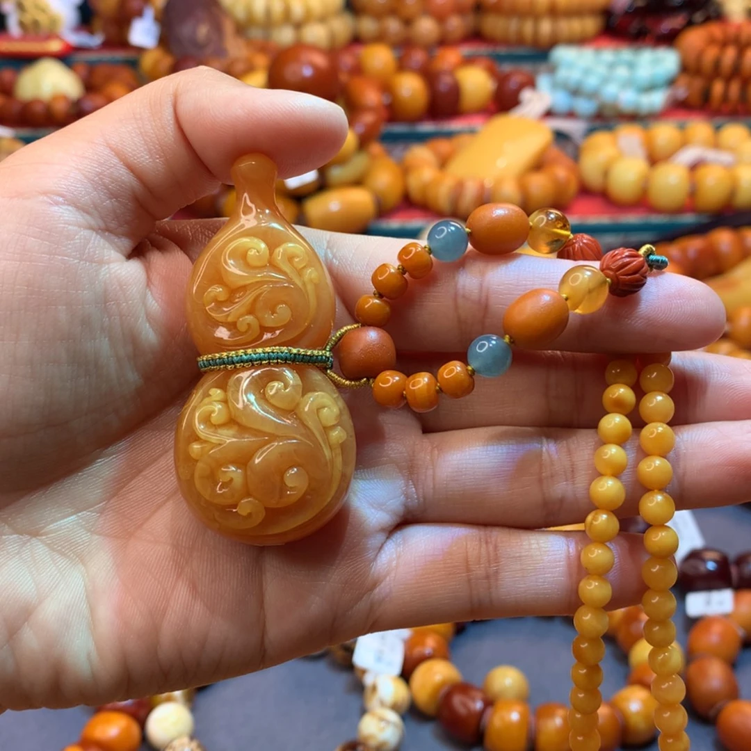 【闪购商品】蜜蜡吊坠(赠链)未镶嵌蜜蜡吊坠