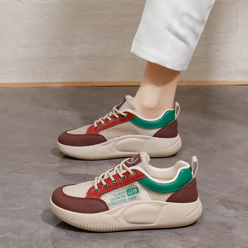 时尚高帮板鞋女冬季网红休闲增高厚底加绒休闲鞋百搭透气软底潮鞋