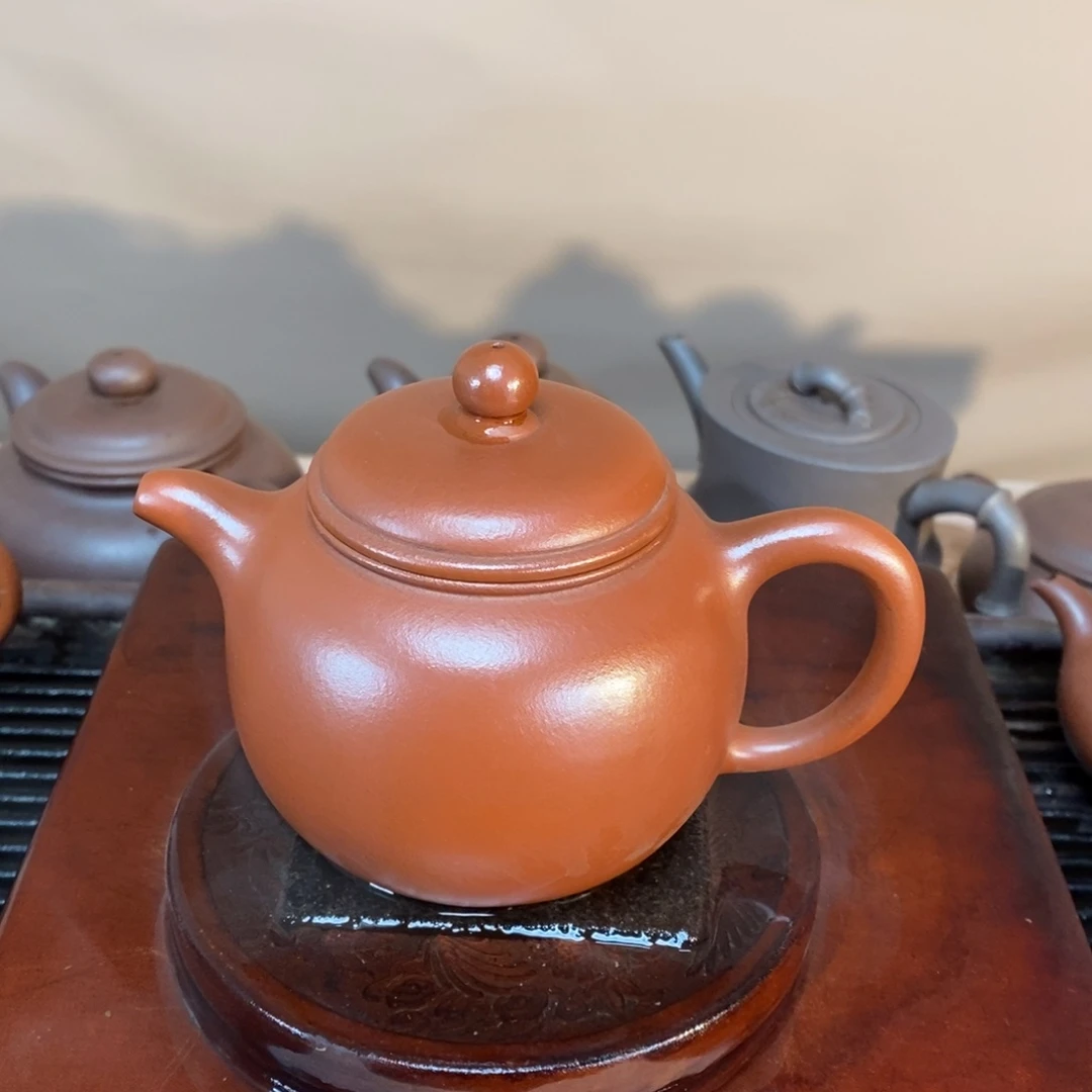 茶壶紫砂高端250cc大红泥匏尊