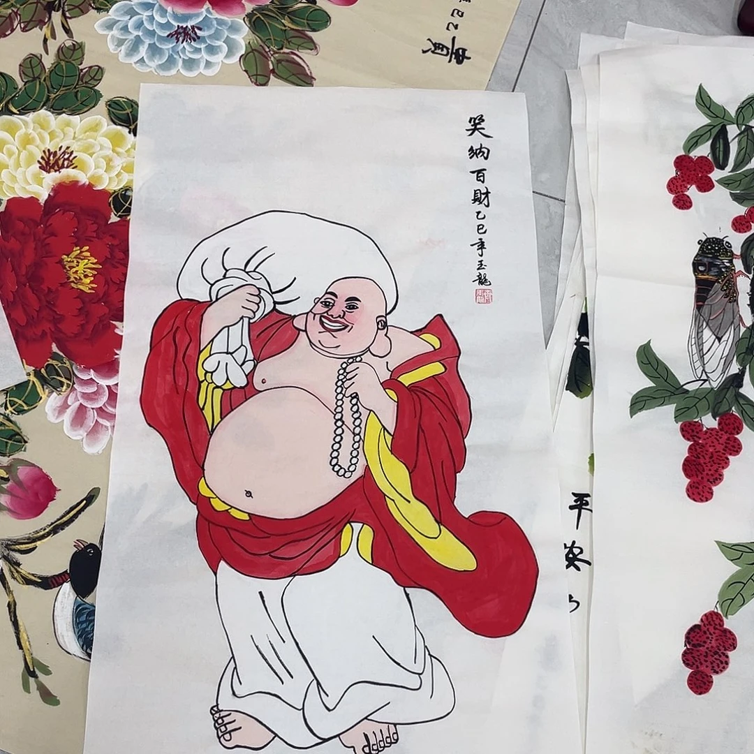 国画国画作品原稿三尺人物