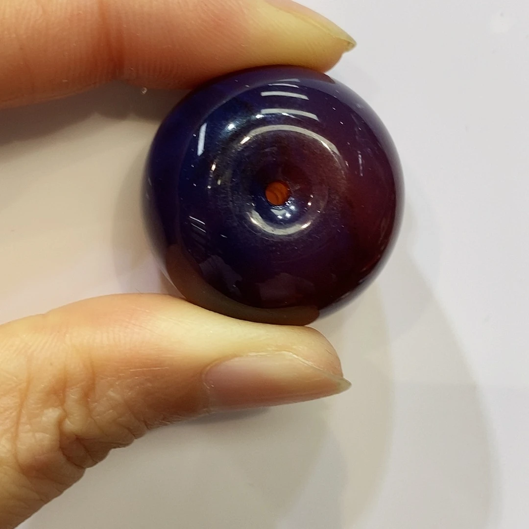 琥珀吊坠(不含链)未镶嵌紫罗兰苹果珠