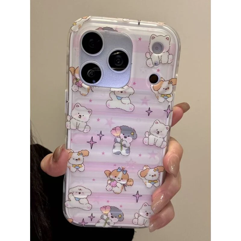 小清新可爱西高地小狗适用于iphone17promax苹果16pro手机壳15pro