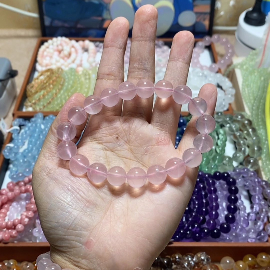 k***n水晶手链未镶嵌11mm 马粉 拍十单一条