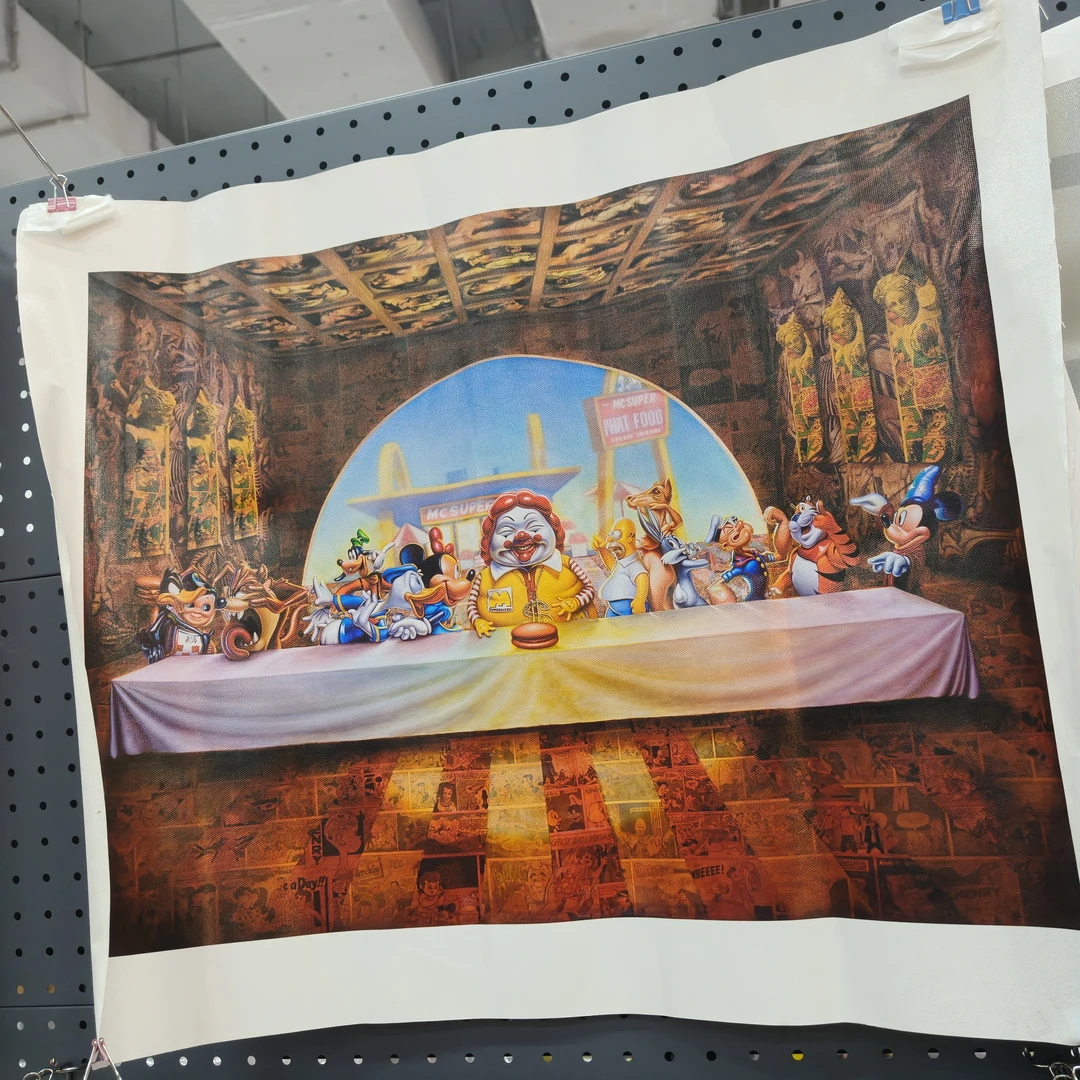 ronenglish最后晚餐版画，不含框