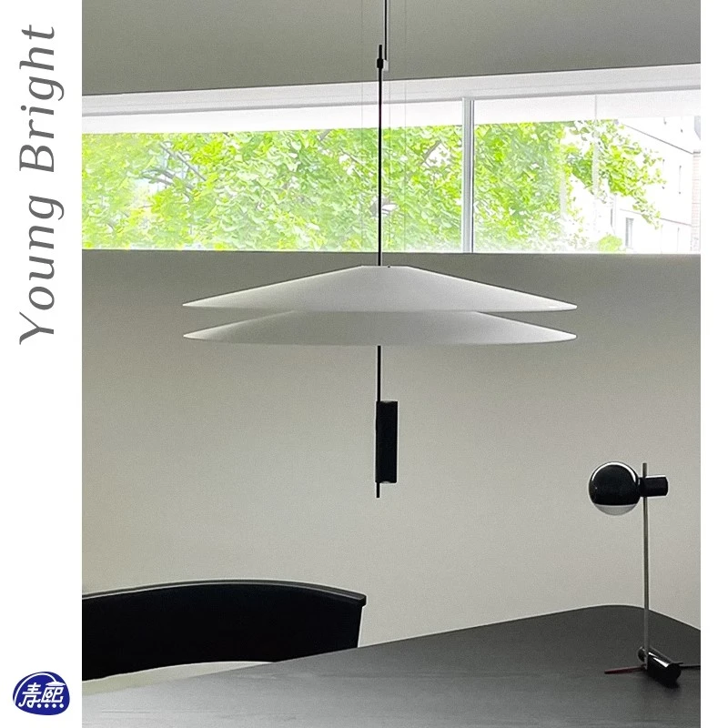 意大利Vibia Flamingo设计师餐厅飞碟火烈鸟复式别墅楼梯圆桌吊灯