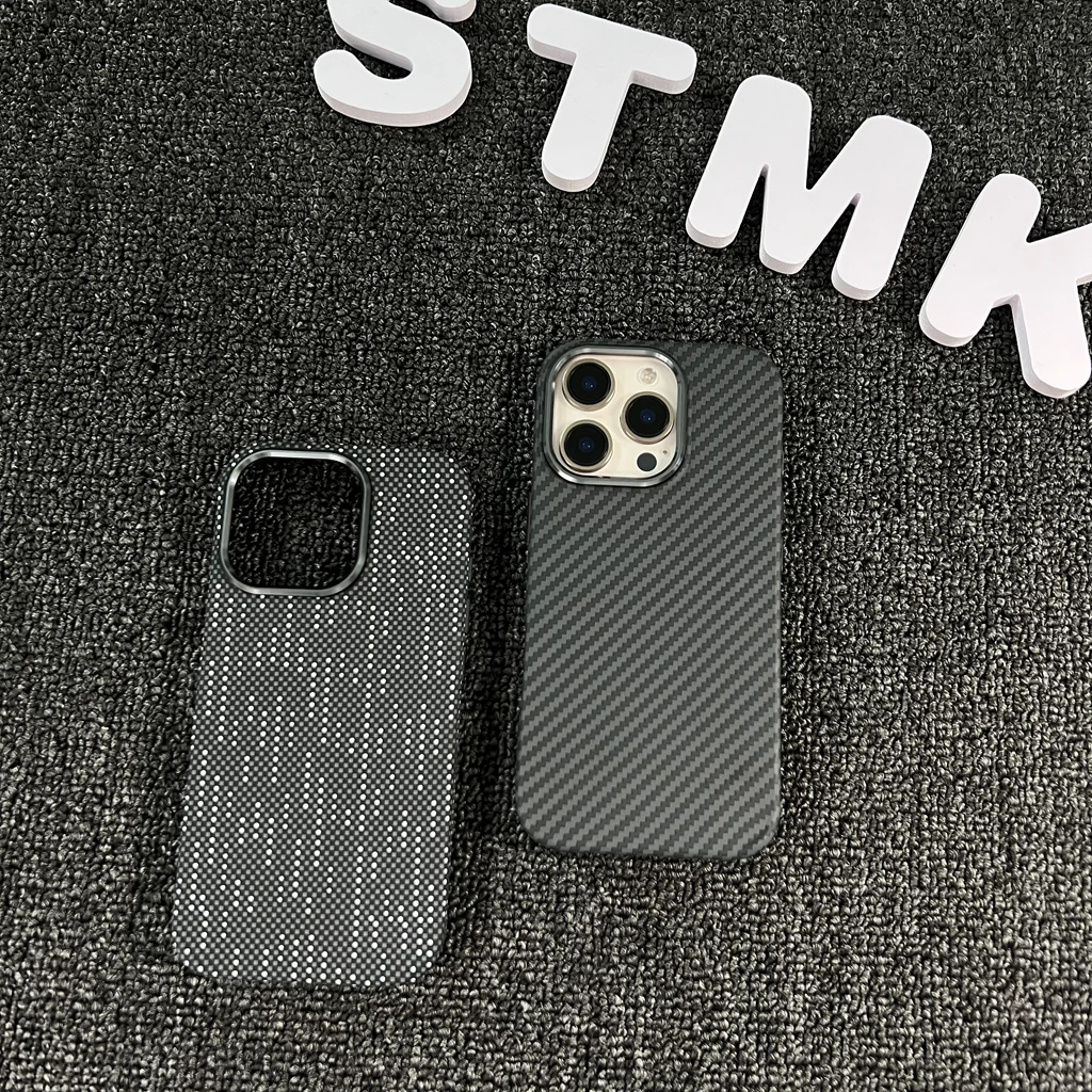 小众磁吸 凯夫拉适用苹果iPohen16promax手机壳15pro裸机手感硬壳