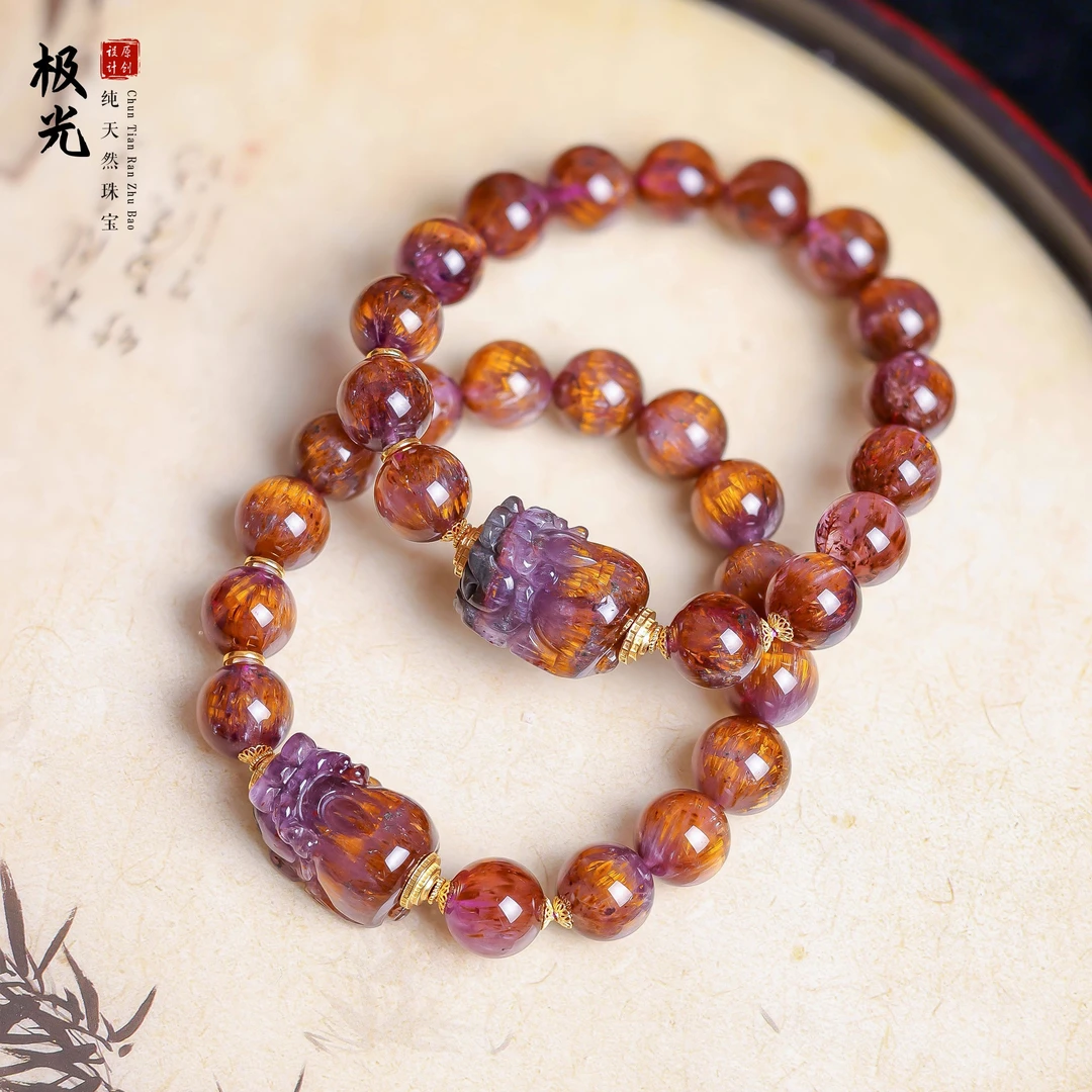 【桃总推荐】18k极光23金牙11mm圆珠手串多样性发一件@ZY50407020