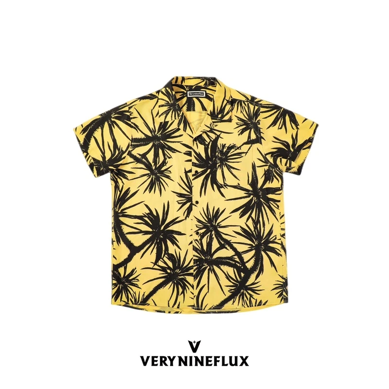 美式男女同款凉感短袖休闲宽松衬衫V22SOTS18