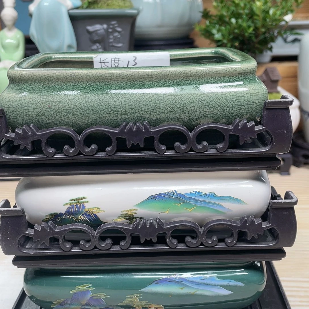 紫砂花盆陶瓷艺术花盆陶瓷