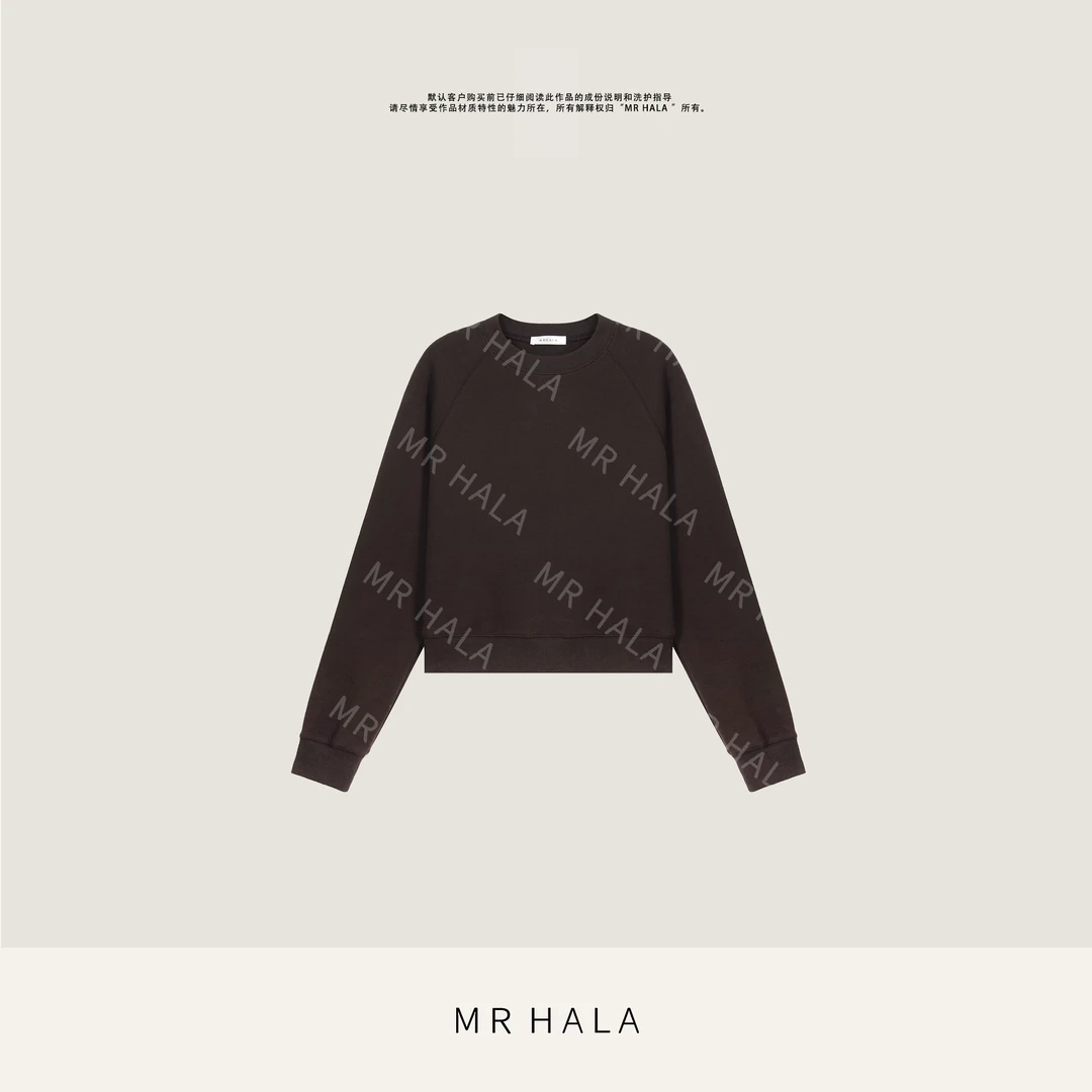 MRHALA 牦牛绒精裁重磅扶桑棉上衣女 LS04925