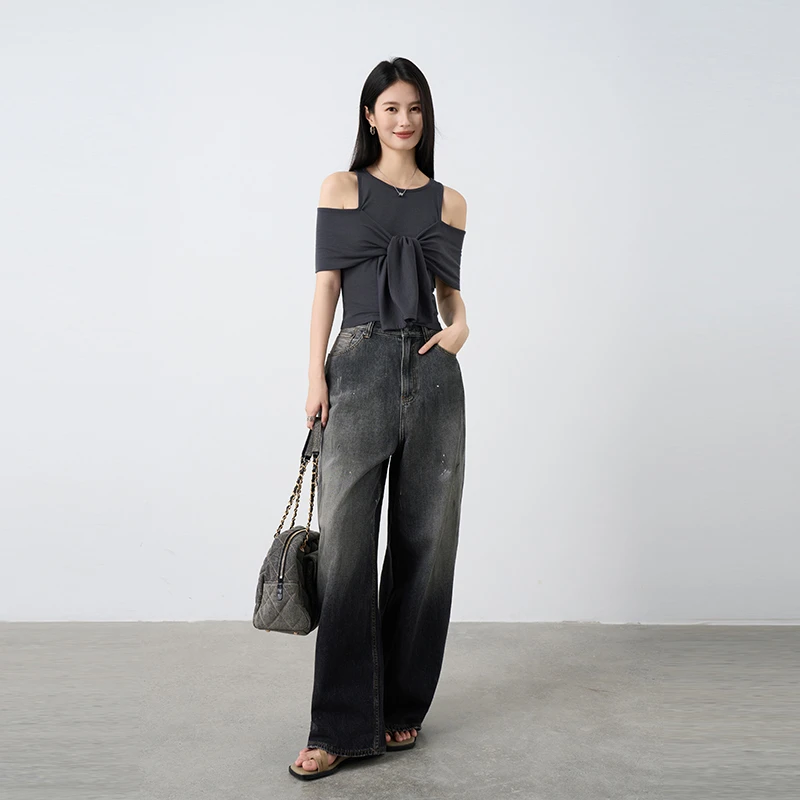 Moprobably李予诺「绵叠衫」"莱赛尔+绵羊毛"法式百搭T恤L5247248