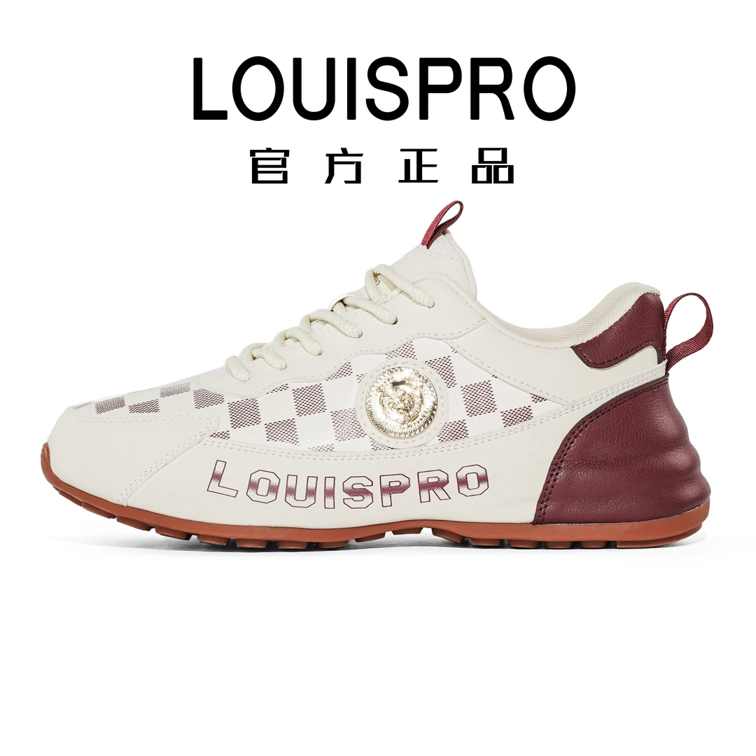 【LOUISPRO】轻奢名品休闲鞋时尚棋盘格低帮增高包底鞋增高男鞋