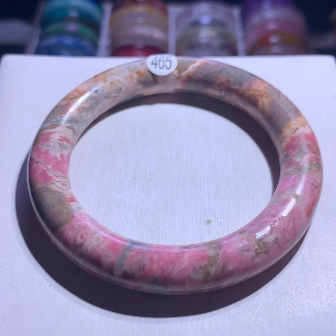 水晶手镯银S925镶嵌蔷薇61圈465