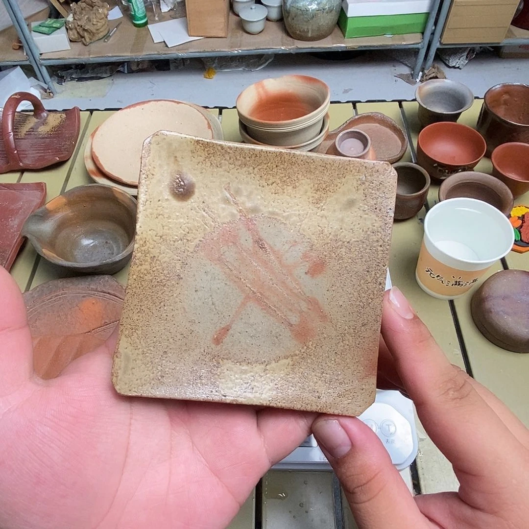备前烧茶具套装默认微瑕不退不换看好在拍