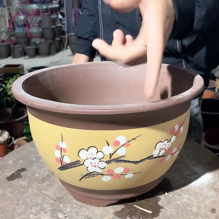 紫砂T005中号花盆
