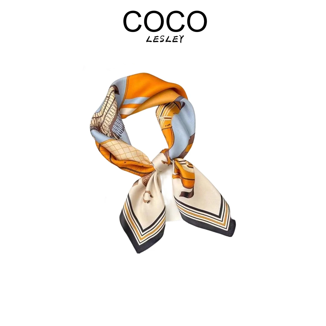 【COCO LESLEY】【100%桑蚕丝横戈盘马 】SC-1301 丝巾 68*68左右Y