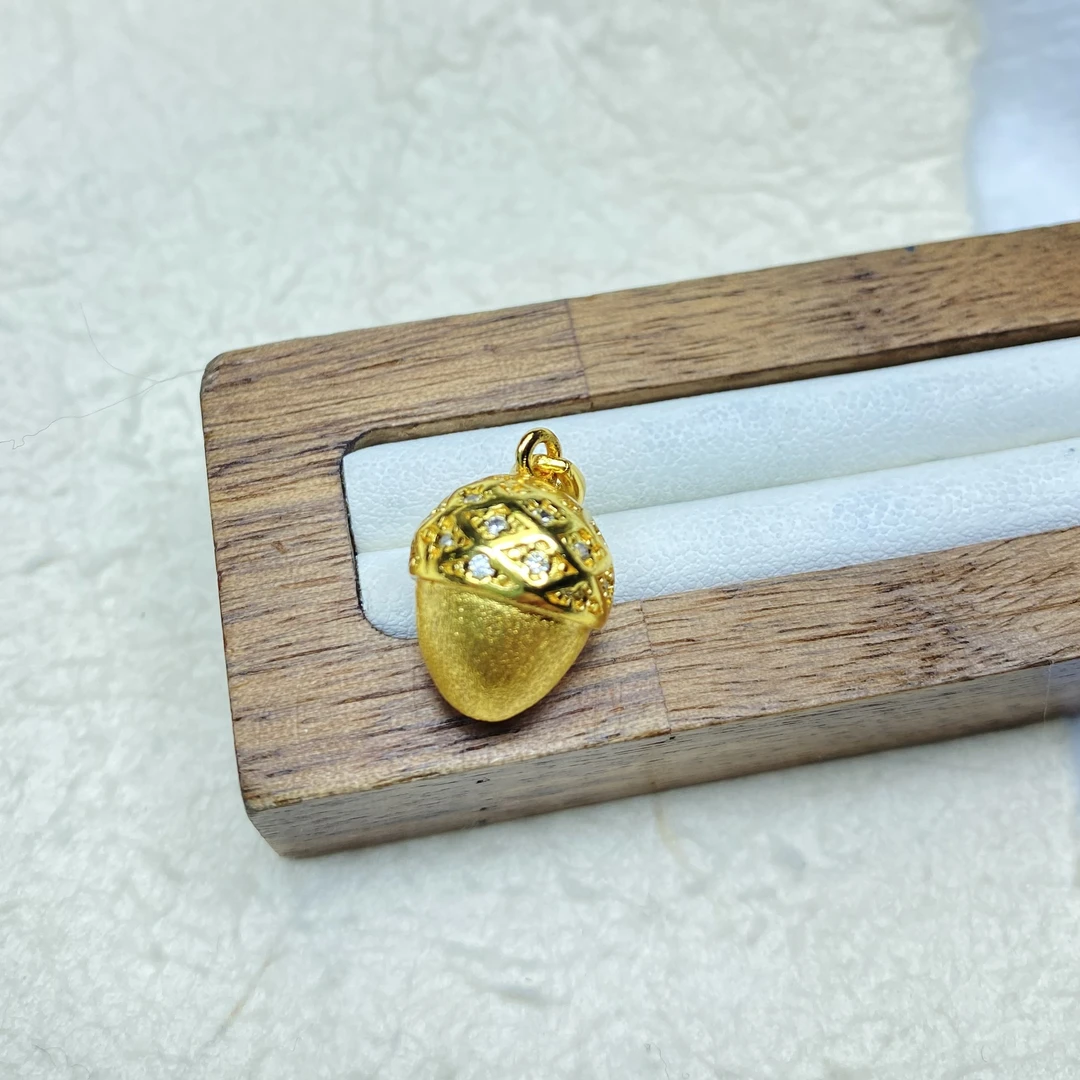 钨金珐琅吊坠 F黄色坚果吊坠多样性发一件45453