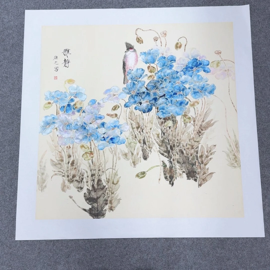 国画国画作品山水花鸟