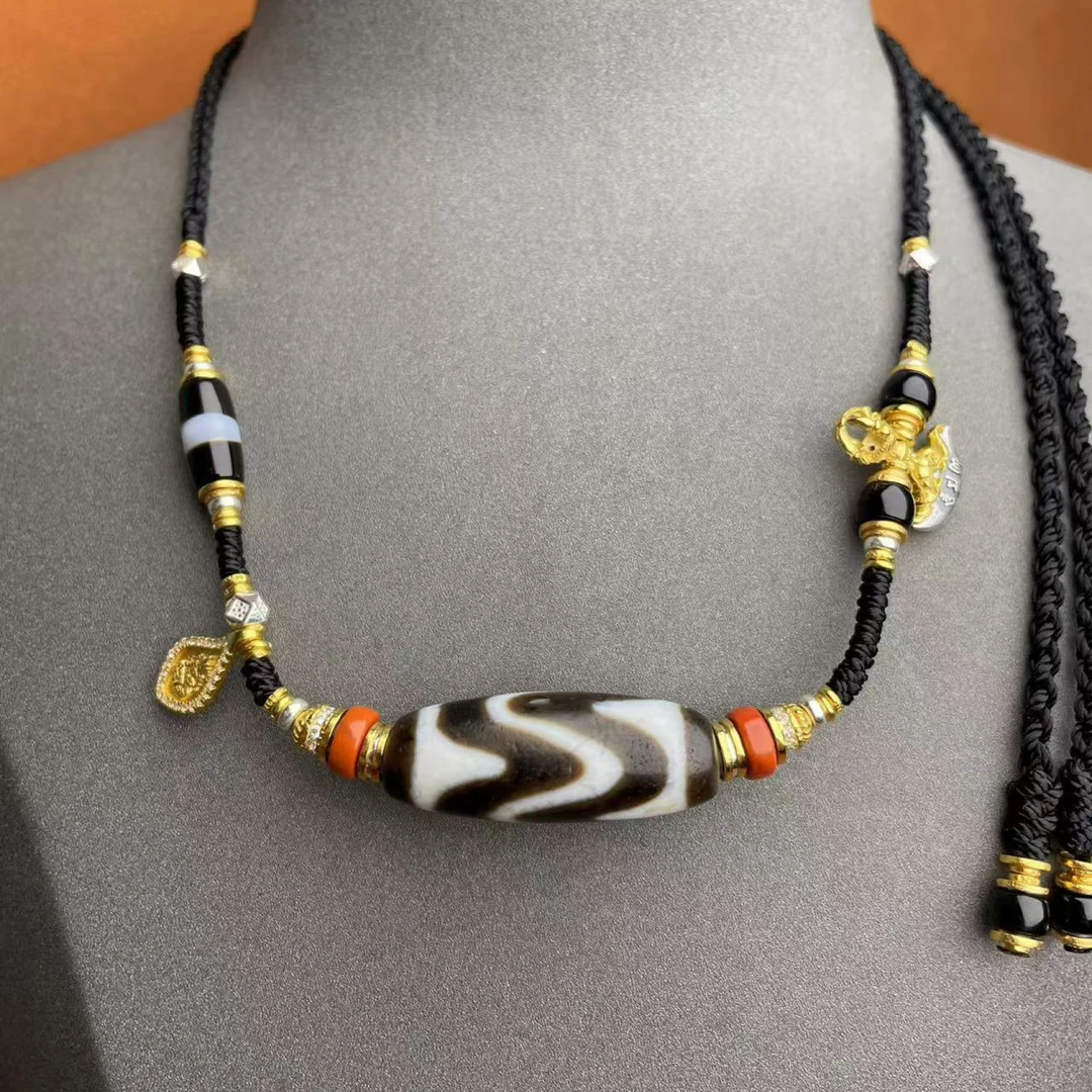 壹加师姐|手工设计双牙牙玛瑙项链多样性发一6895C