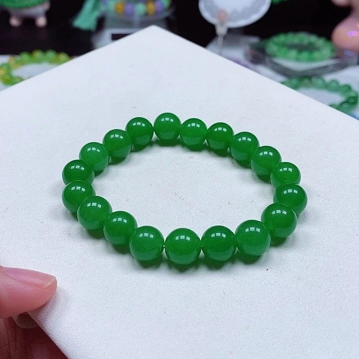 卡10+绿色手串17颗
