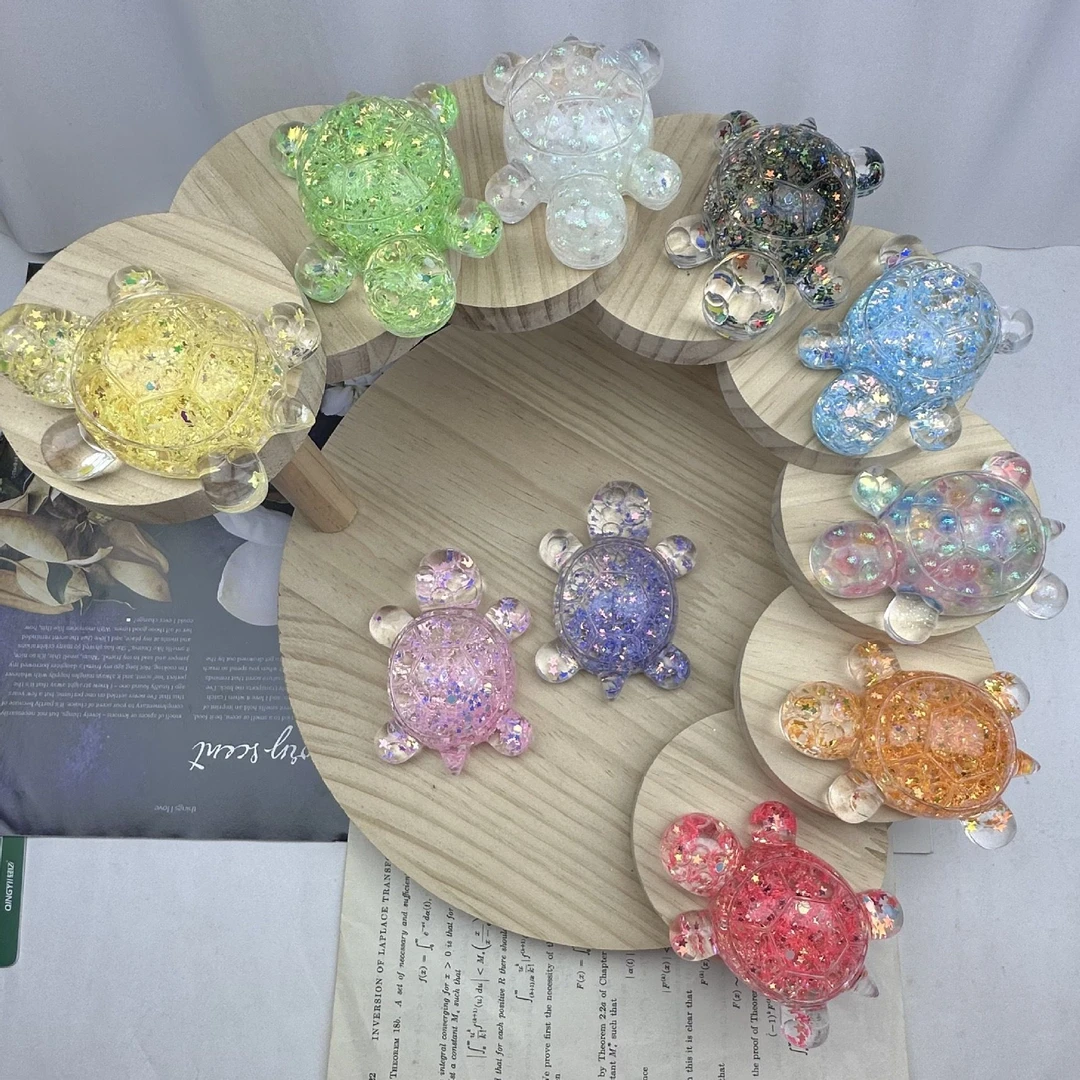 【夜光流沙龟】夜光爆爆珠龟太爷DIY网红仿真可爱动物玩偶摆件模型