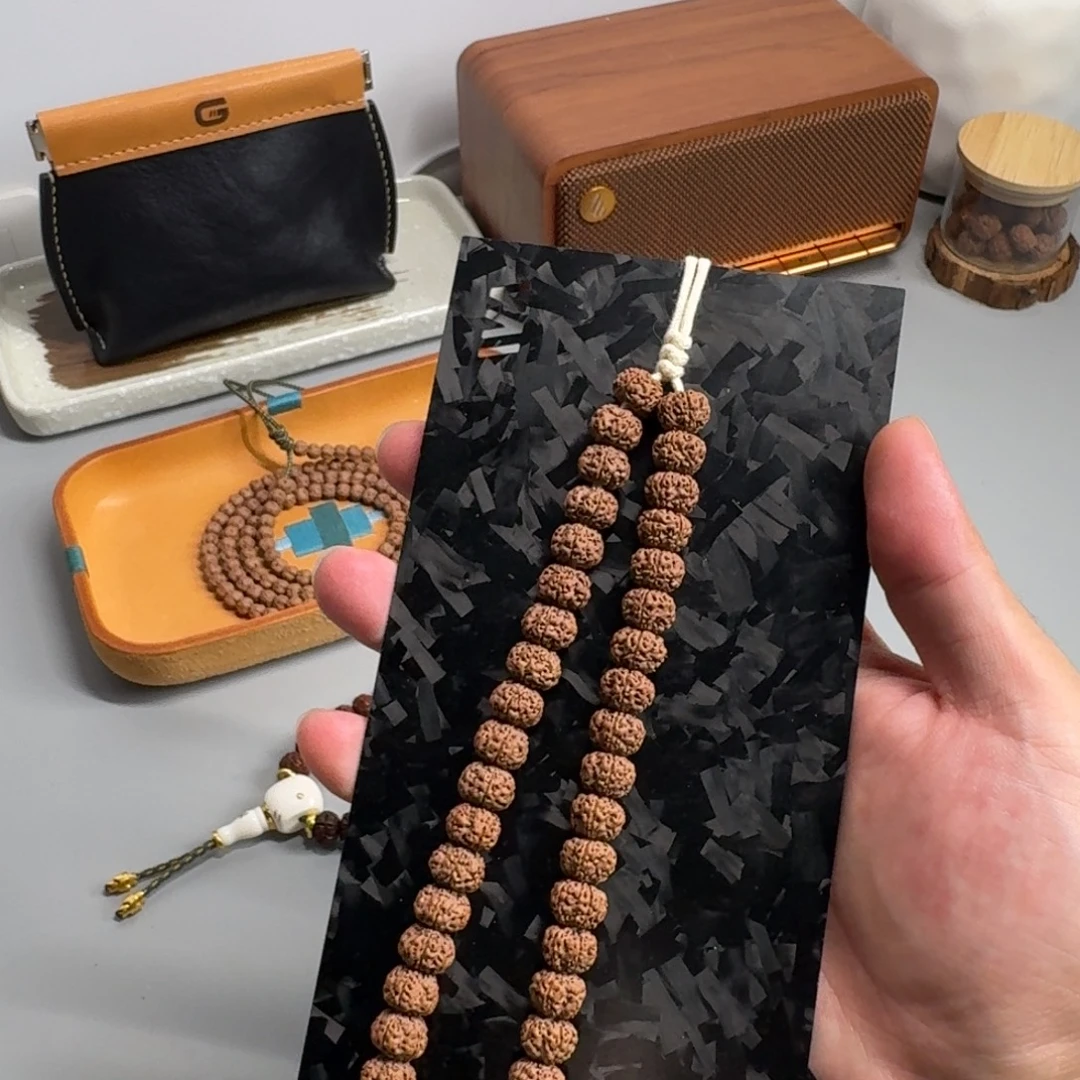 狮***胎金刚菩提吊坠平细单圈10+