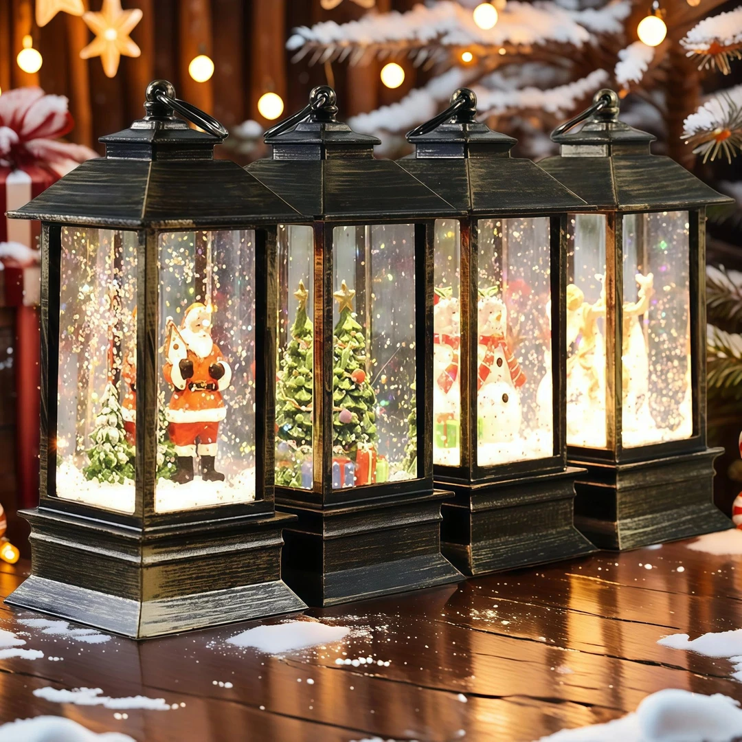 【圣诞礼物】小夜灯飘雪场景布置桌面摆件拍摄道具创意儿童小礼物