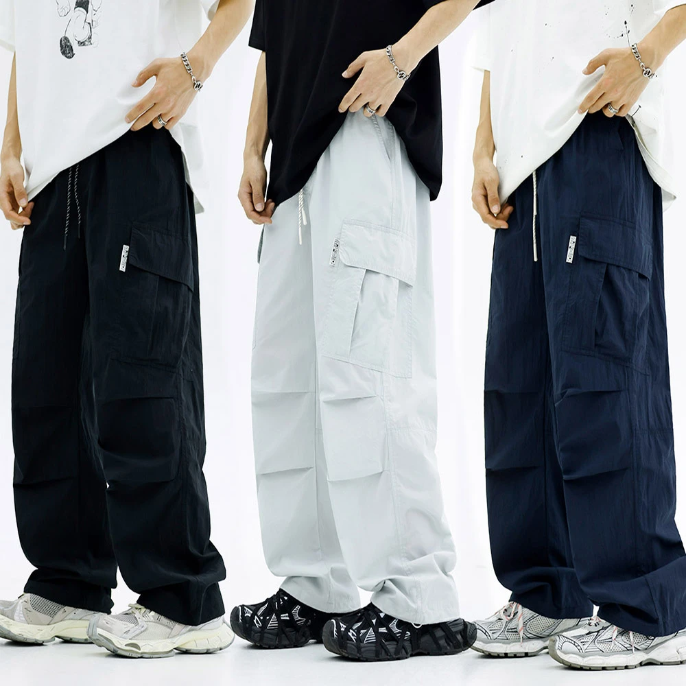 青少年潮酷速干裤大口袋工装风休闲裤