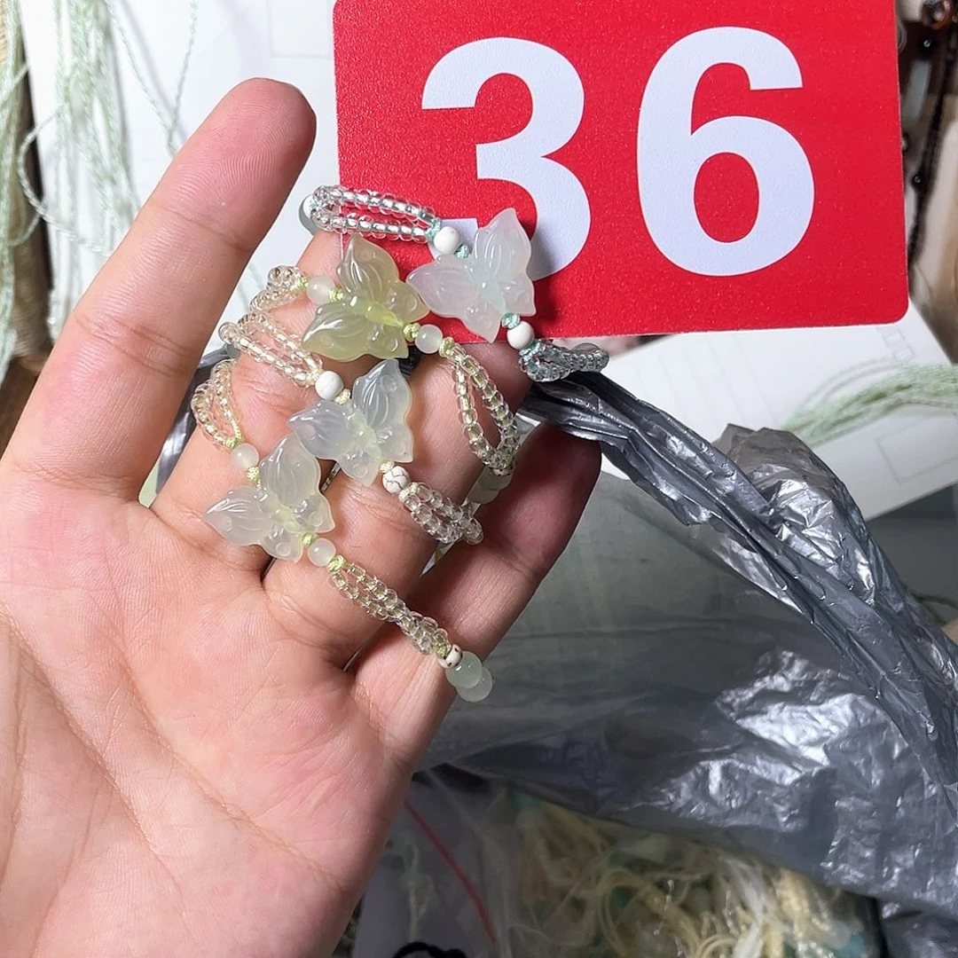 蛇纹石玉合金颈饰