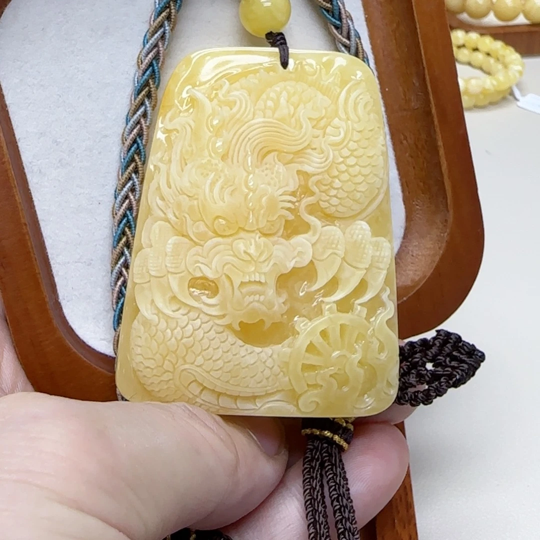 琥珀未镶嵌吊坠(赠链)蜜蜡吊坠