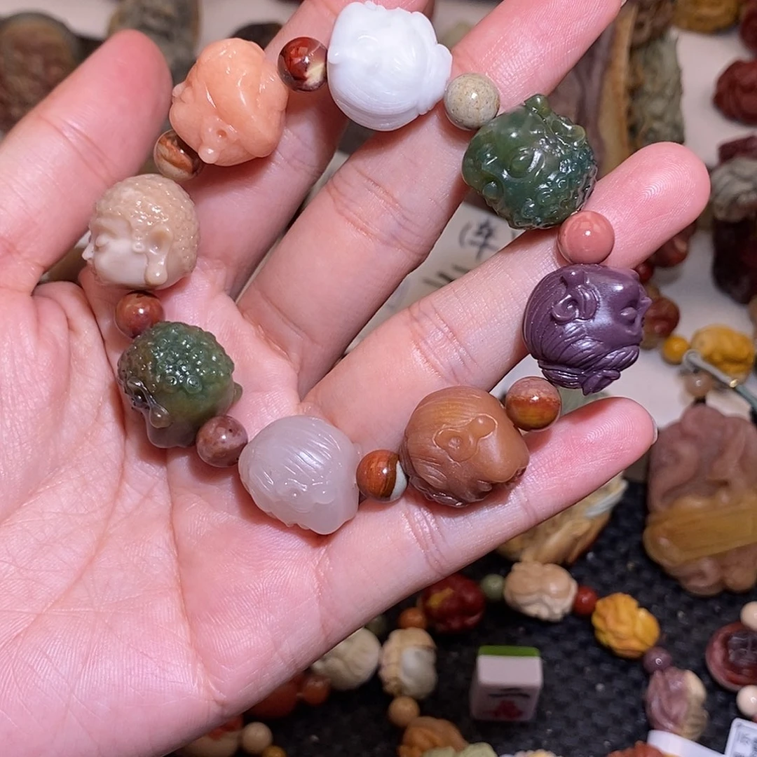 石英质玉（阿拉善玉）未镶嵌手链