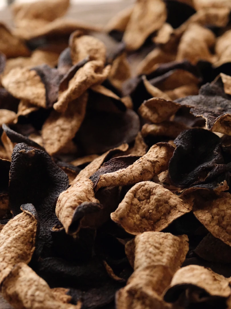 2015茶坑大红皮新会陈皮核心产区甘甜药香干仓晒皮陈年皮冬至罐装