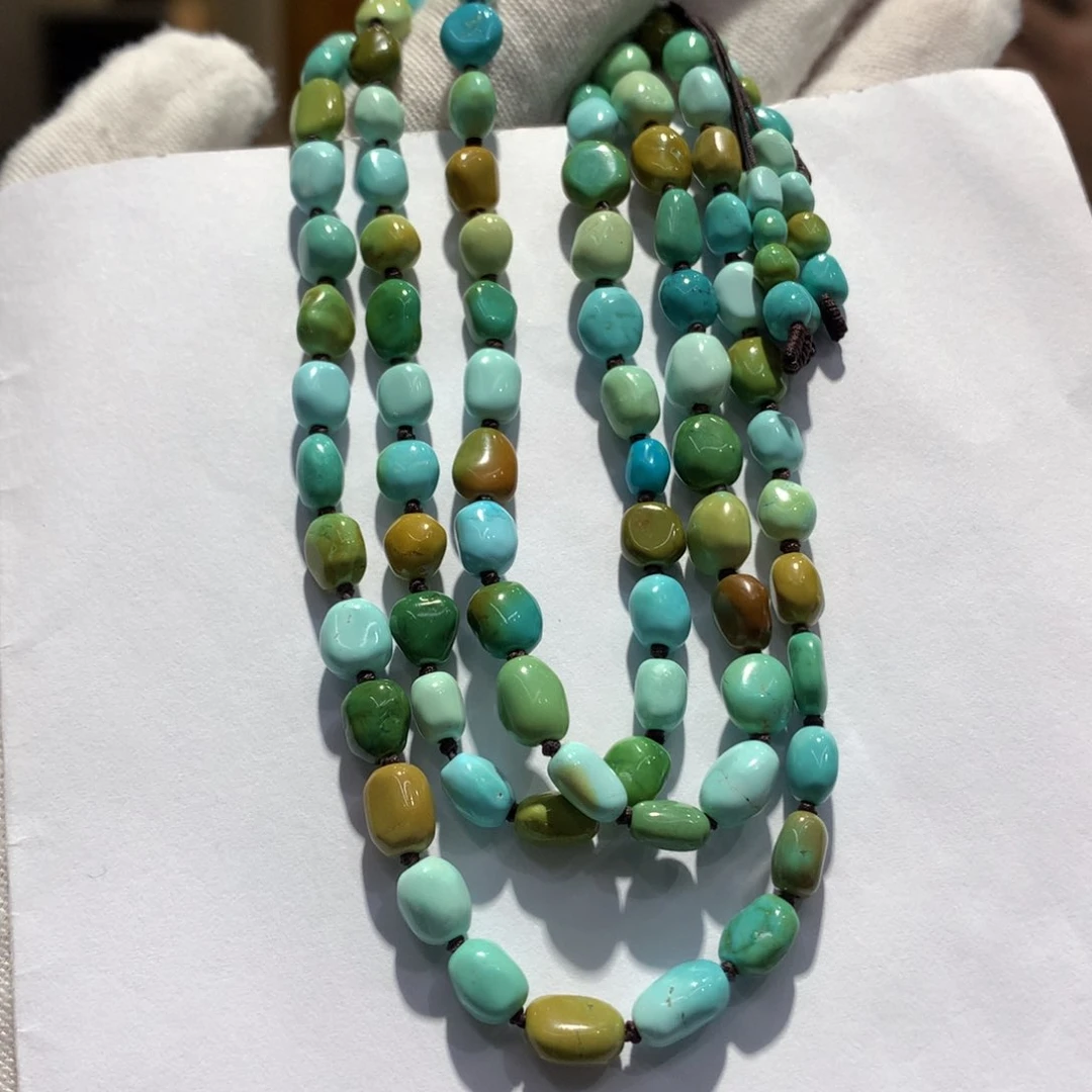 未镶嵌绿松石长链