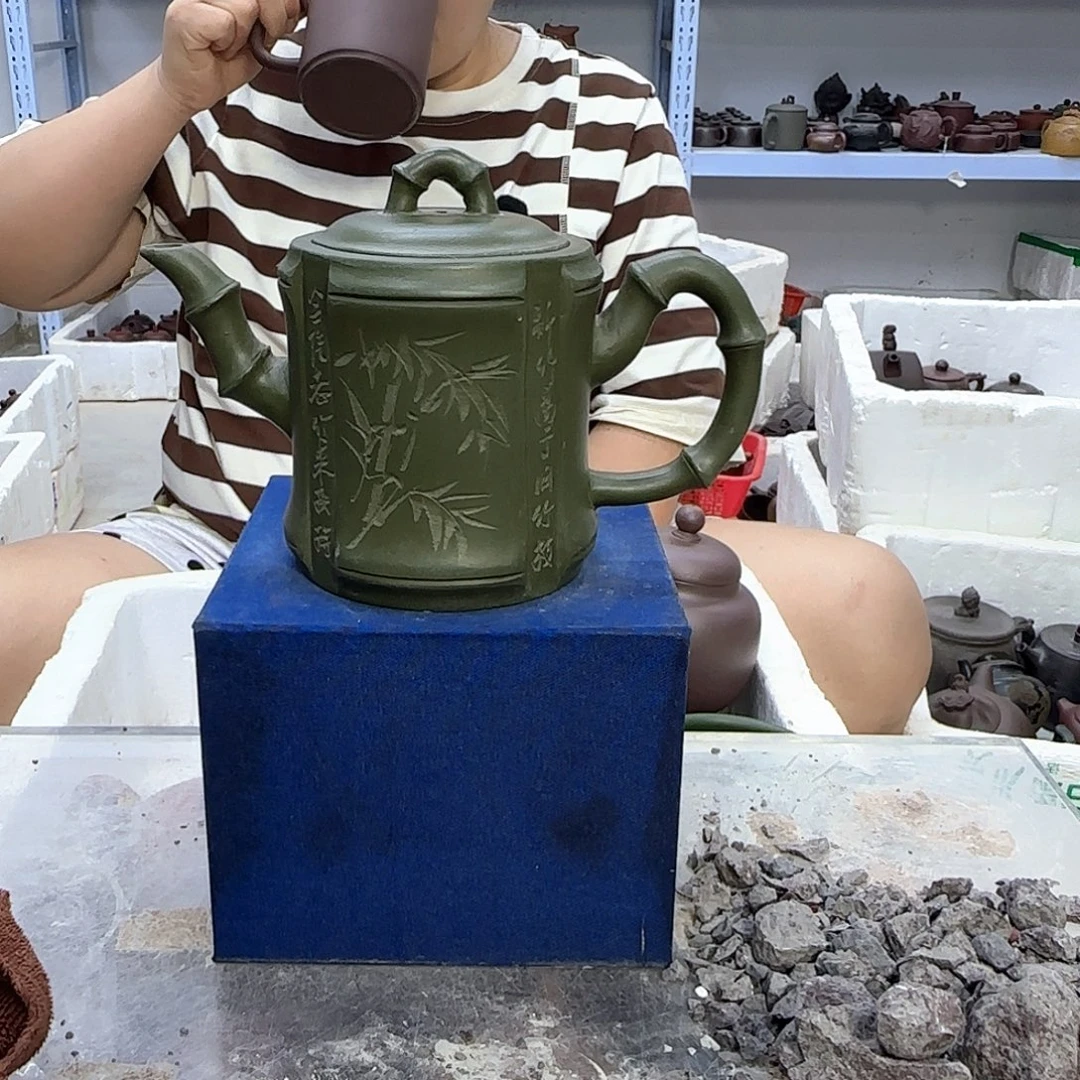 茶壶紫砂宜兴紫砂壶瑕疵处理