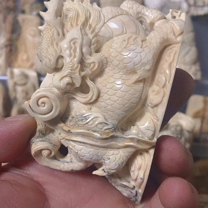 天*天然猛犸牙雕刻残次品（运费到付