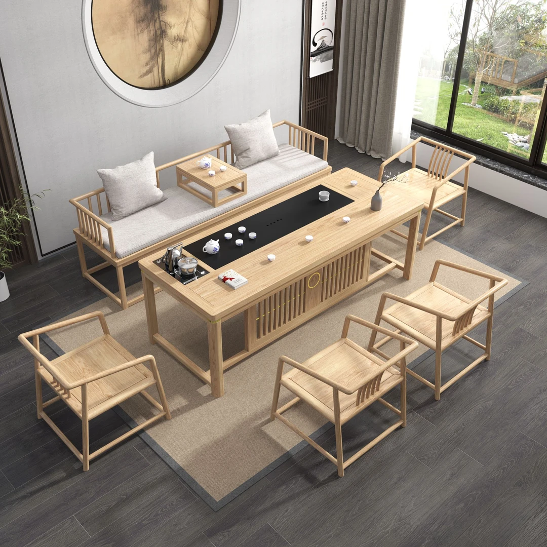 【工厂直销】实木茶桌茶台泡茶一体，适合放门店放客厅阳台使用