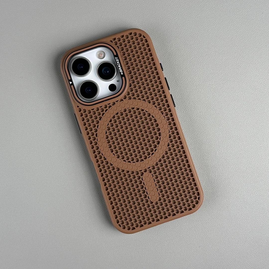 ZMGX镜头隐形支架适用苹果16promax手机壳15pro超薄网孔14磁吸13