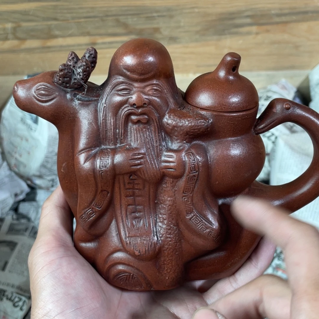 茶壶紫砂老厂紫砂壶一件。