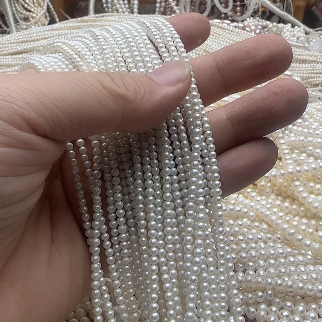 爱***丽半成品未镶嵌淡水珍珠卡3正圆s扣成品